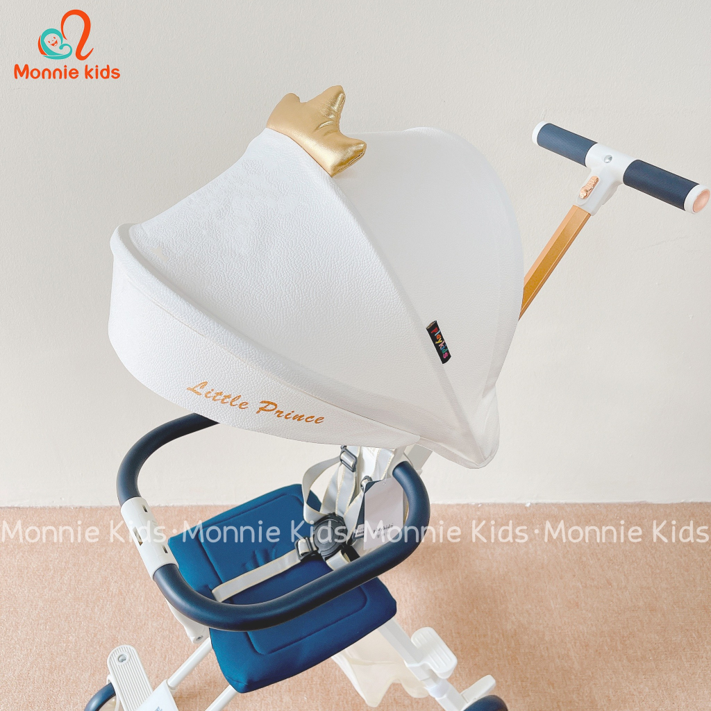 Xe đẩy gấp gọn 2 chiều cho bé Playkids Stroller X1, xe đẩy du lịch siêu nhẹ - Monnie Kids