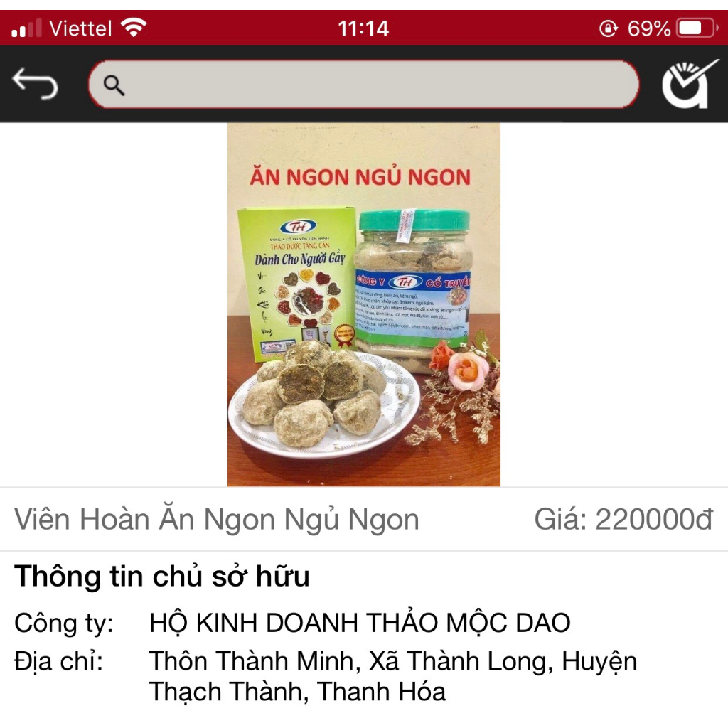 Thảo dược tăng cân