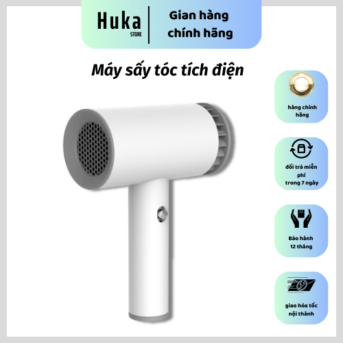Máy Sấy Tóc Tạo Kiểu Hai Chiều Nóng Lạnh Huka Cao Cấp Công Suất Lớn 2000Mah - Không Dây Tích Điện Bảo Hành 12 Tháng