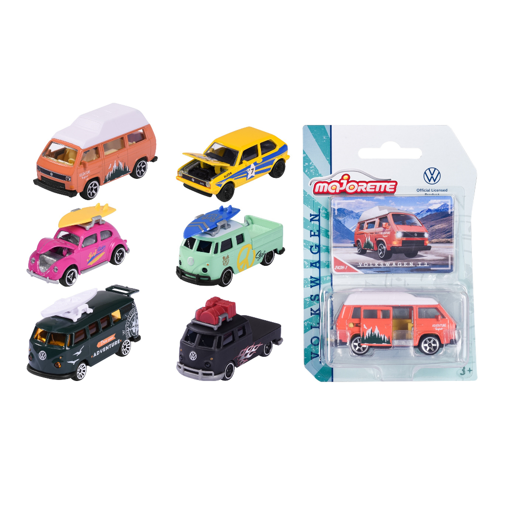 Đồ Chơi Xe Mô Hình MAJORETTE VW The Originals 1:64 Volkswagen Die-Cast Model Cars Toys - Majorette Vietnam