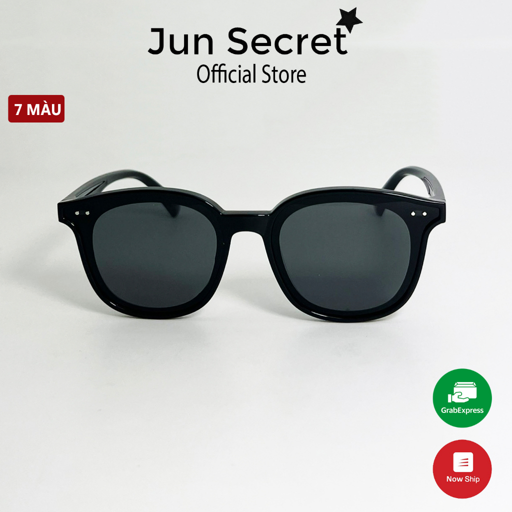 Kính mát trẻ em Jun Secret gọng nhựa dẻo xịn, tròng vuông chống bụi, chống tia UV dành cho bé từ 4 đến 8 tuổi JS0015