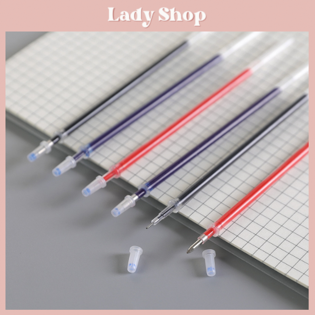 Set 10/20/30/50 Ruột Bút Thay Thế 3 Màu Đen/Xanh/Đỏ 0.5mm Dành Cho Học Sinh / Văn Phòng