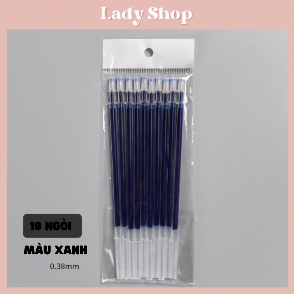 Set 10/20/30/50 Ruột Bút Thay Thế 3 Màu Đen/Xanh/Đỏ 0.5mm Dành Cho Học Sinh / Văn Phòng