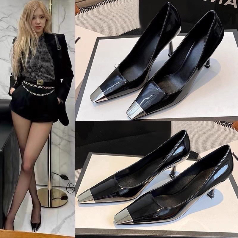 Giày cao gót đen giống Rosé BLACKPINK