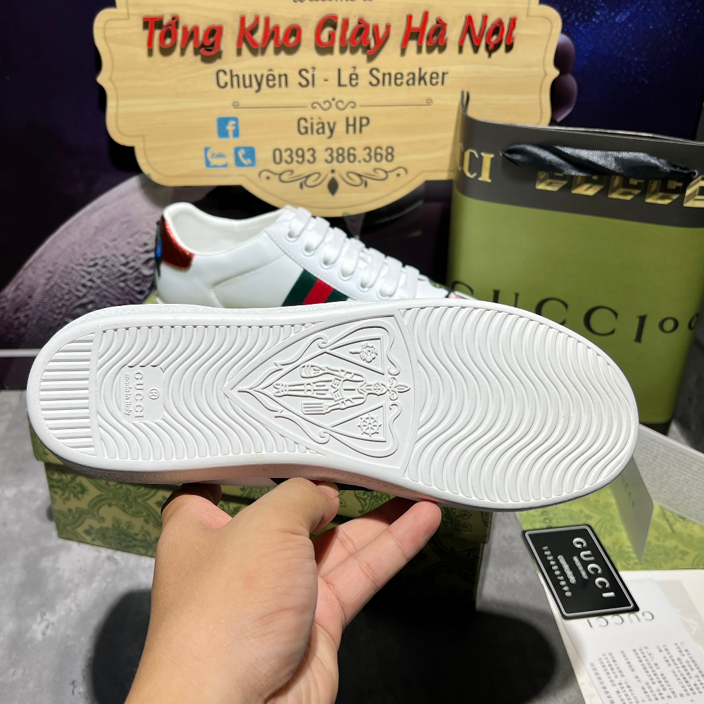 GIÀY THỂ THAO SNEAKER GUCC.I HOA HỒNG QUẢNG CHÂU FULL PK