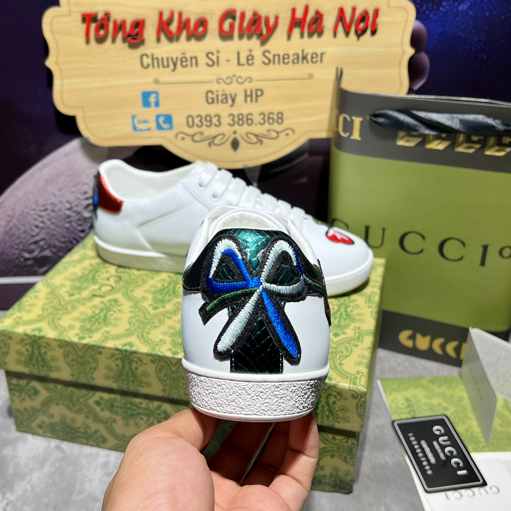 GIÀY THỂ THAO SNEAKER GUCC.I HOA HỒNG QUẢNG CHÂU FULL PK