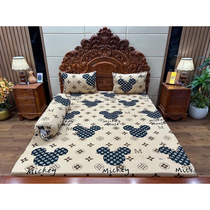 Mẫu đầu Mickey . Thun hàn quốc nhận mmay theo yêu cầu
