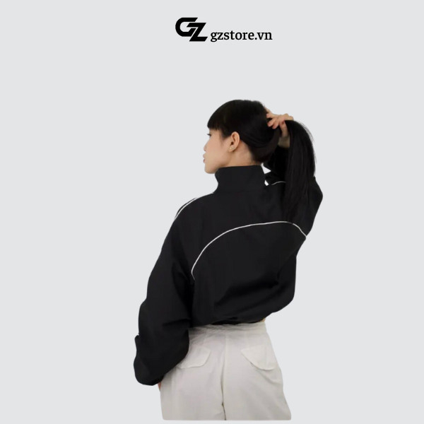 Áo khóa dù TWENTI thêu logo form rộng crotop nữ chất liệu dù 2 lớp cao cấp unisex chính hãng | BigBuy360 - bigbuy360.vn