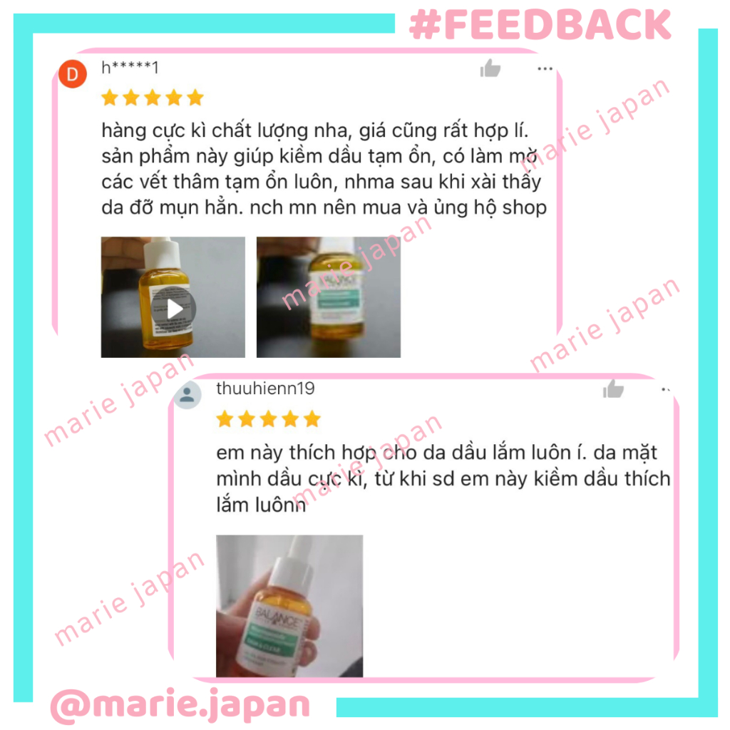 Tinh chất ngăn mụn mờ thâm Balance Niacinamide 15% Blemish Recovery 30ml