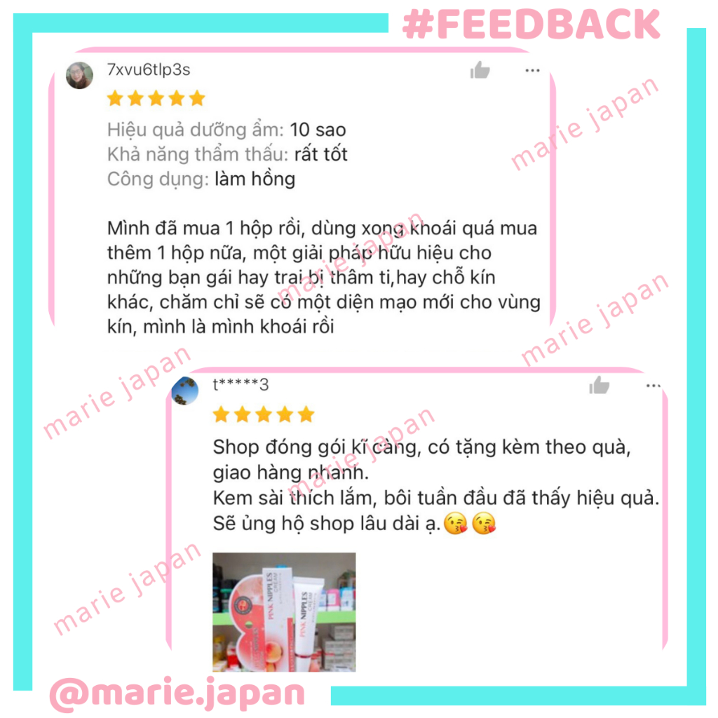 Kem làm hồng nhũ hoa Pink Nipples Cream 20g Nhật Bản