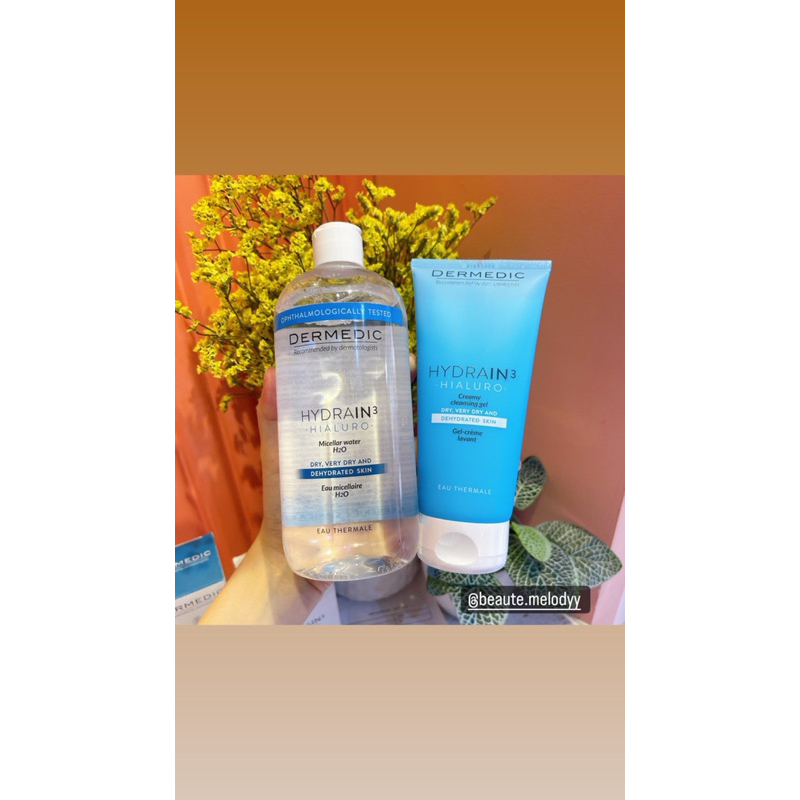 NƯỚC TẨY TRANG DÀNH CHO DA KHÔ VÀ DA MẤT NƯỚC DER…ME…DIC HY…DRA….IN3 500 ML