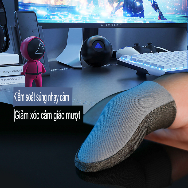 Bao tay chơi game sợi Bạc 0.3mm siêu nhạy mẫu mới 2023