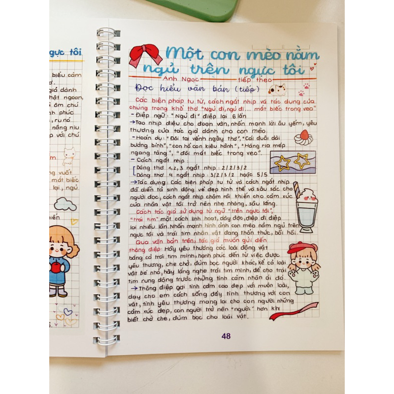 Sổ tay takenote Văn 7  - Chương trình mới