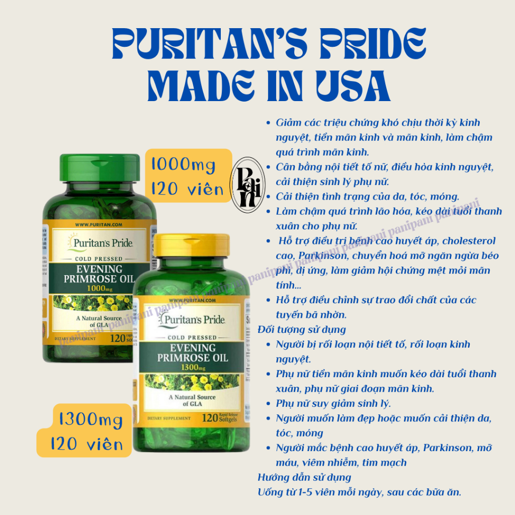 [TỔNG HỢP PURITANS] Viên Uống Trắng Da, Hoa Anh Thảo, Vitamin C, Lựu, Chống Nắng