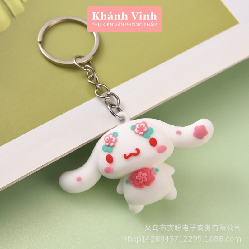 Bộ Móc Khoá Hoạt Hình Sanrio Hình Kuromi Hồng Xinh Xỉu