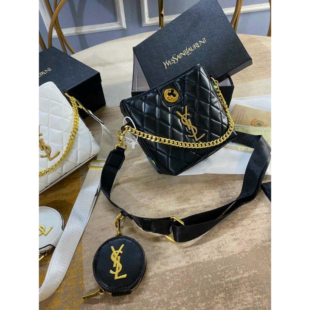 Túi ysl dáng chậu kèm ví - Shop Lynh