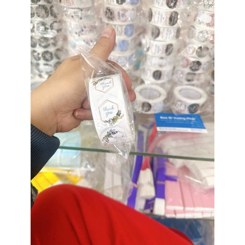 Set 500 Tem Thank You - Sticker Cám ơn niêm phong hàng