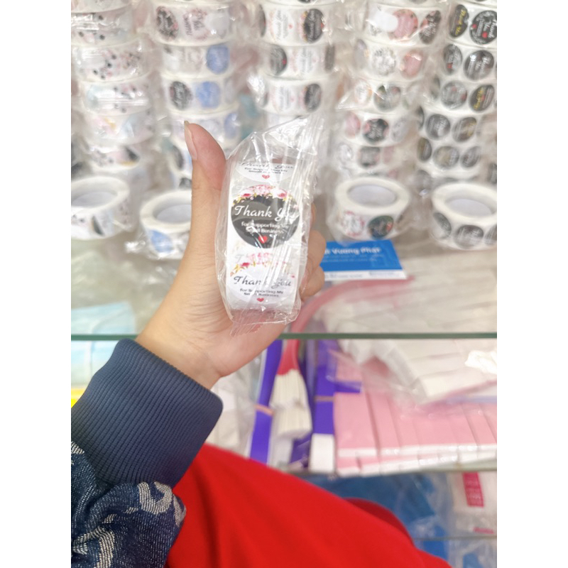 Set 500 Tem Thank You - Sticker Cám ơn niêm phong hàng
