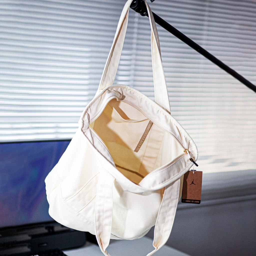 Túi tote thời trang nam nữ Jordan Vải Canvas Chính Hãng Xuất Nhật túi có ngăn phụ bên trong thời trang phong cách