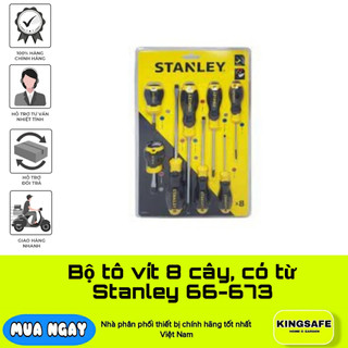 Bộ tô vít 8 cây, có từ stanley 66-673 cao cấp từ hãng stanley mỹ
