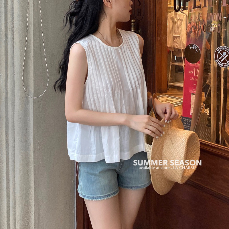 Quần short jeans tua gấu 21113