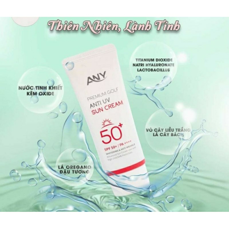KEM CHỐNG NẮNG NÂNG TÔNG ANY(TRIẾT DÙNG THỬ10ML- 20ML)