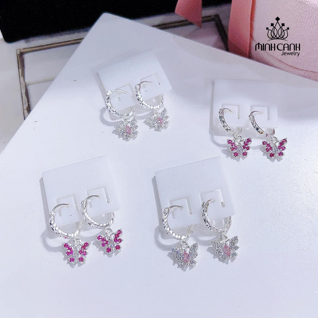 Bông Tai Bạc Trẻ Em Bướm Hồ Điệp - Minh Canh Jewelry