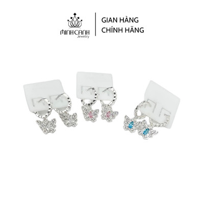 Bông Tai Bạc Trẻ Em Bướm Hồ Điệp - Minh Canh Jewelry