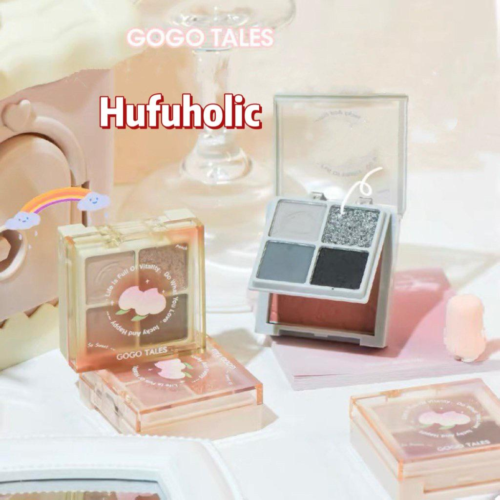 Bảng mắt 2 tầng 4 ô màu kèm phấn má GOGO TALES Amoy Likes Blush Eyeshadow Palette WODWOD Gogotales WODW01 GT426 GOGO132