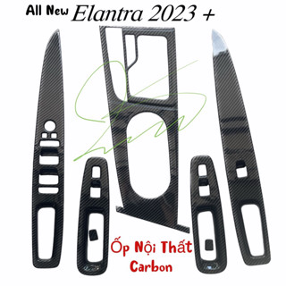 Ốp nội thất xe hyundai Elantra 2023 2024 đến nay Carbon cao cấp Nhựa 5 chi tiết chính 2025