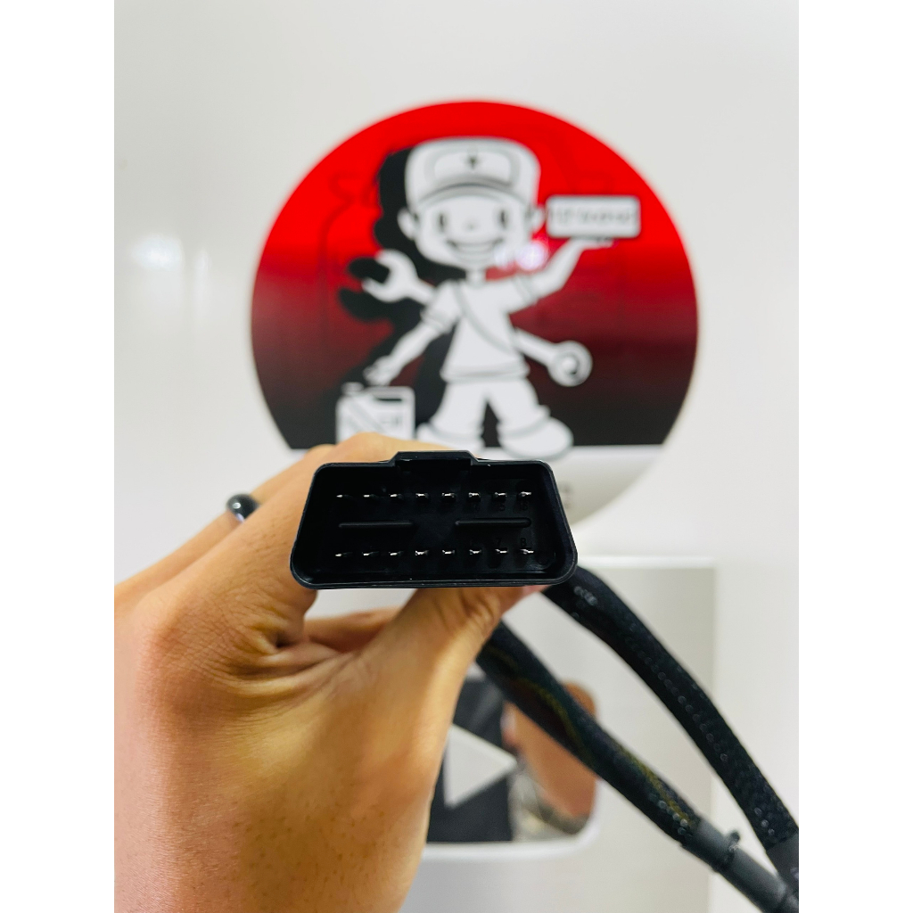 DÂY CHIA 2 CỔNG OBD,Dây Cáp Nối Dài 30CM 2 Trong 1 OBD 2 OBD2 16 CHÂN