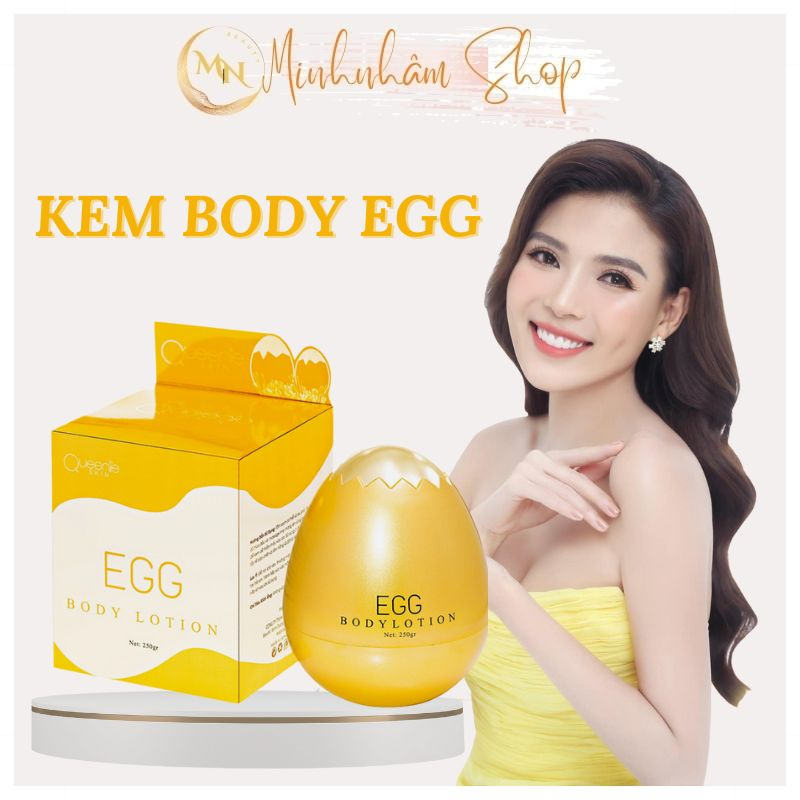 Kem body trứng vàng Queenie Skin, kem trắng da body 250gr chính hãng, trắng bật tone sau 10 ngày,dưỡng da, chống nắng