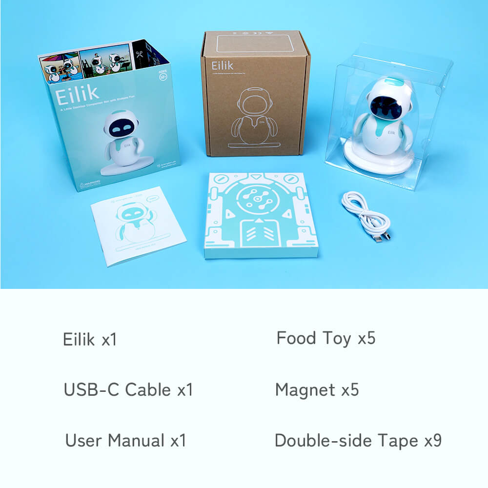Eilik Robot Blue Desktop Companion