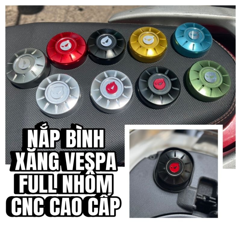 Nắp xăng Maru Vespa 100% CNC model 2023