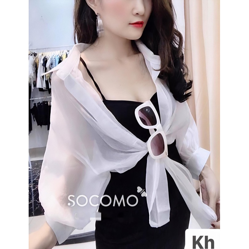 Set áo voan váy thun S50