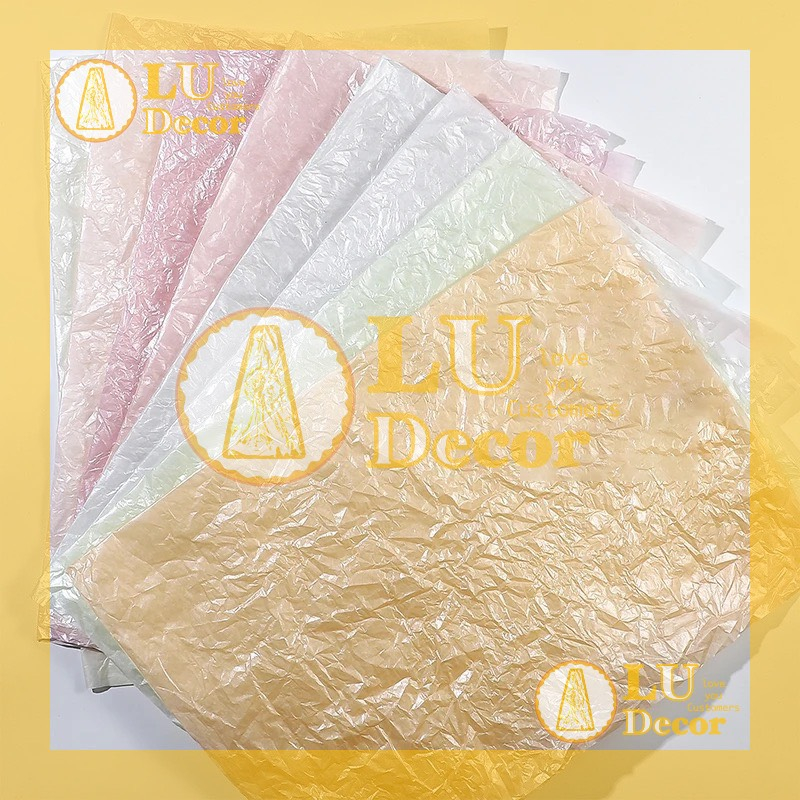 Giấy nến nhũ ngọc trai | LU Decor