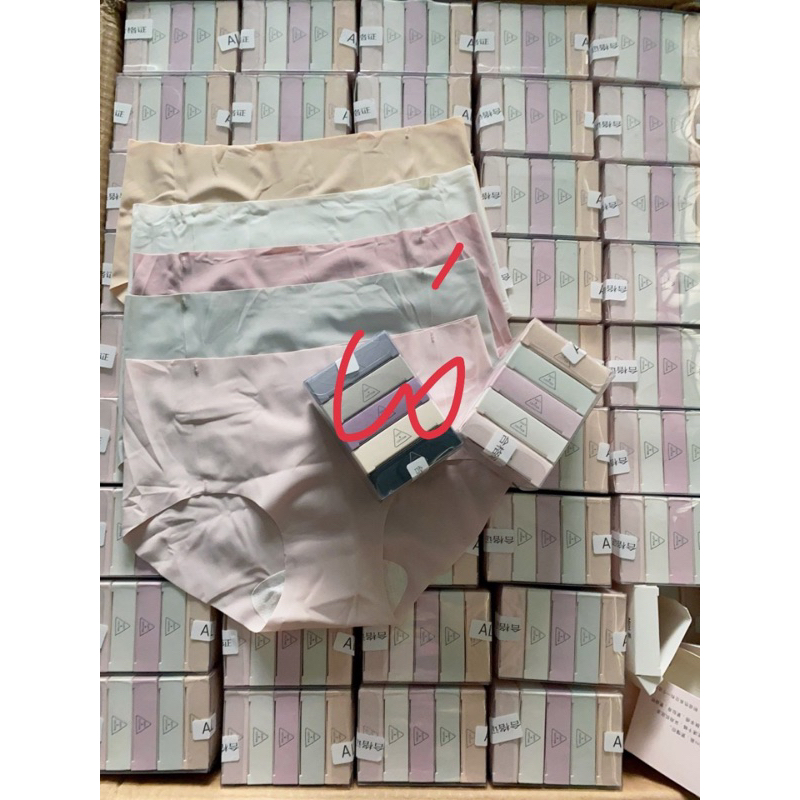 Quần su thạch sét 6 cái,quần tàng hình Quần Lót Nữ Su Thạch Băng Lụa Kháng Khuẩn Siêu Tàng Hình