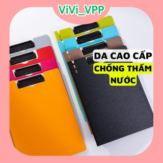  Bìa file kẹp hồ sơ cao cấp chống thấm nước - Bìa trình ký đôi cho văn phòng sang trọng có gài bút tiện lợi 