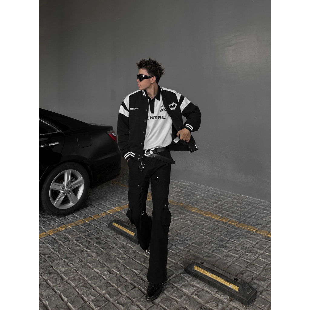 Áo Khoác Bomber Form Boxy Cao Cấp MENTAL® - COMBINE BOMBER