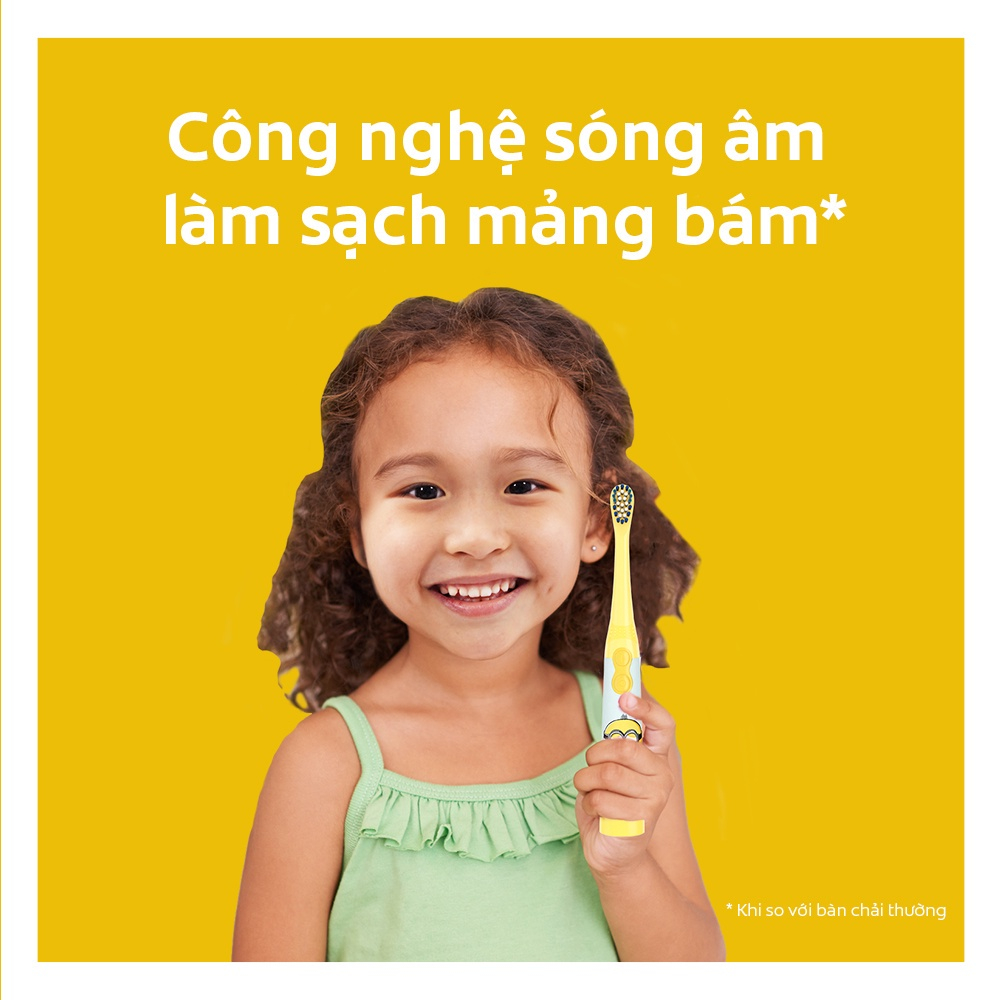 [HB Gift] Combo Bàn chải đánh răng điện Colgate Minion dành cho trẻ em và Voucher Phúc Long