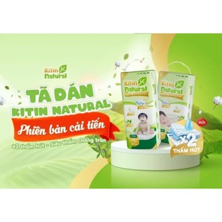 Tã Quần / Tã dán KITIN NATURAL đủ size { mua là có quà } tinh chất trà xanh kháng khuẩn khô thoáng mõng mịn thấm hút
