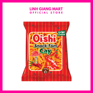 Oishi - snack không chiên vị tôm cay - gói 35g