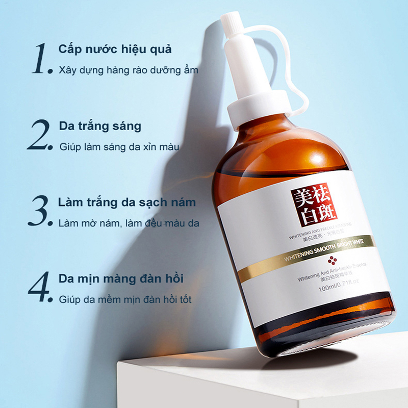 Tinh chất dưỡng serum trắng da tàn nhang kem nám tàn nhang 100ML giảm thâm se khít lỗ chân lông và trắng sáng da