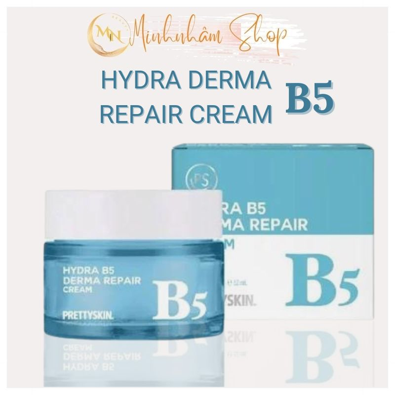 Kem Dưỡng Hydra Derma Repair Cream B5 Pretty Skin 52ML Hàn Quốc, Phục Hồi Và Dưỡng Trắng Ngừa Mụn Se Khít Lỗ Chân Lông