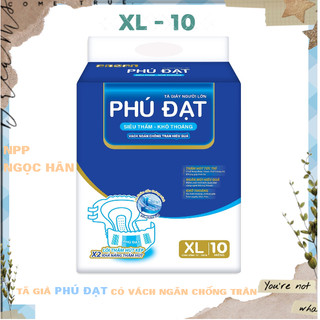 Tã già Phú Đạt XL10 miếng #Tã người già Phú Đạt - Có vách chống tràn (lẻ 1 gói) #bỉm phú đạt #tã phú đạt #phú đạt