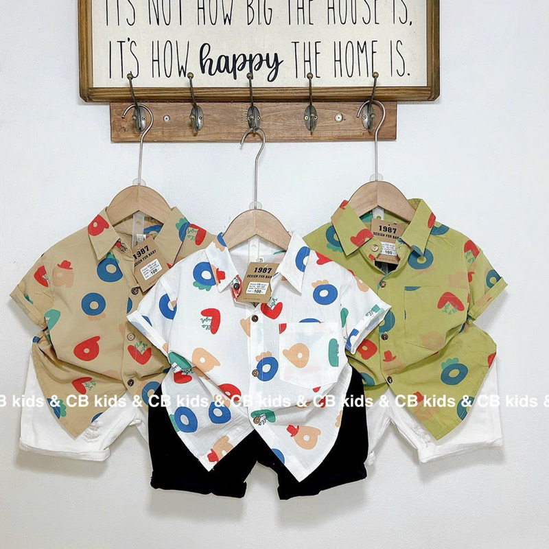 Set  SƠMI HÀN , in tràn nền Mix quần bò giãn 4c cực dễ thương