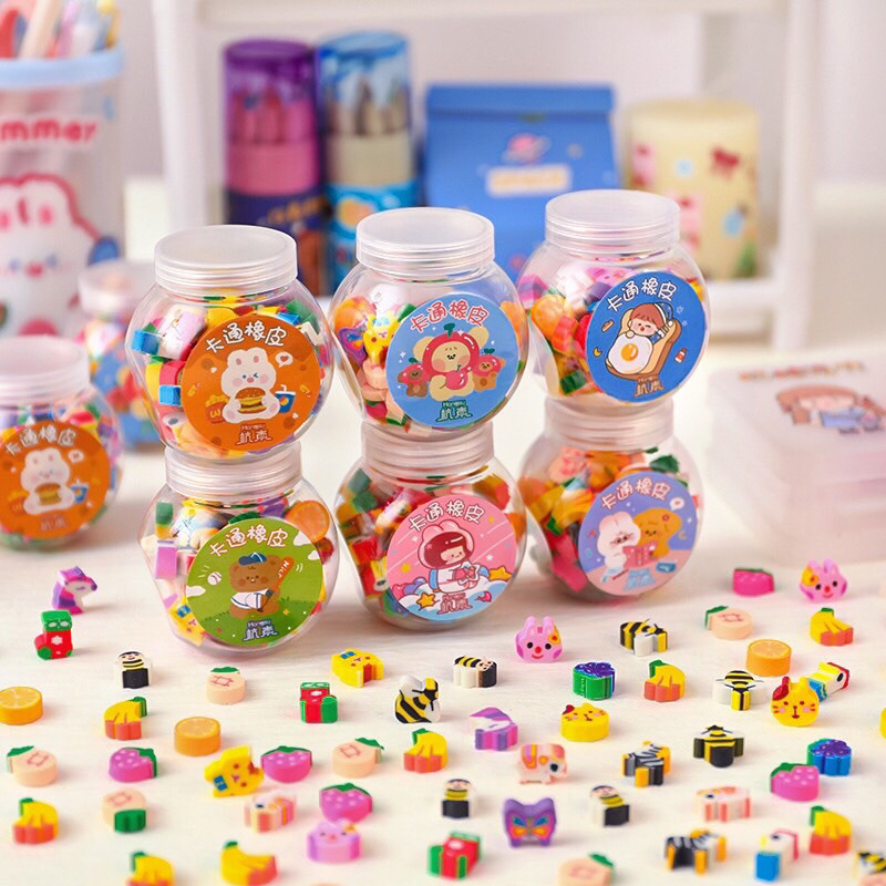 50 cục gôm mini dễ thương cho bé - cục tẩy cute