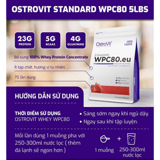 Mua Kèm Deal Sốc Thực phẩm bổ sung tăng cơ OSTROVIT WHEY CONCENTRATE