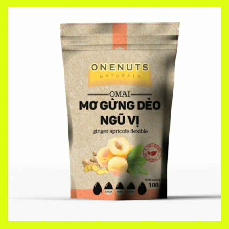 Mơ gừng dẻo ngũ vị 100g PoSi đồ ăn vặt Hà Nội