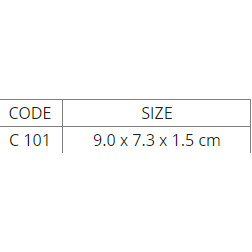 COMBO 10 CHÉN CHẤM 2 NGĂN C101 MECA PHÁT THÀNH ĐỎ ĐEN